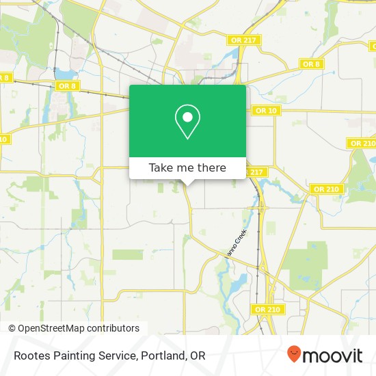 Rootes Painting Service map