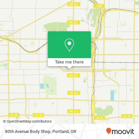 Mapa de 80th Avenue Body Shop