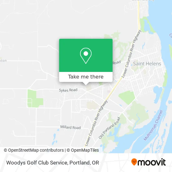 Woodys Golf Club Service map