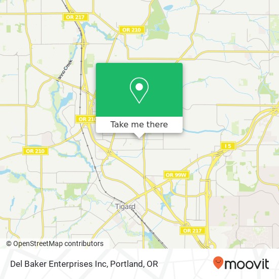 Del Baker Enterprises Inc map