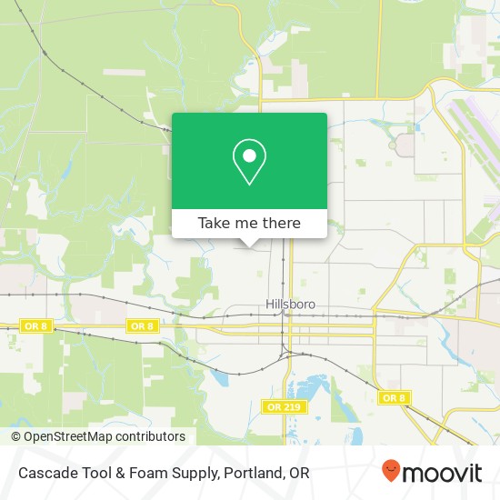 Cascade Tool & Foam Supply map