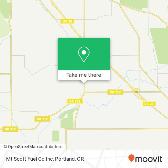 Mt Scott Fuel Co Inc map