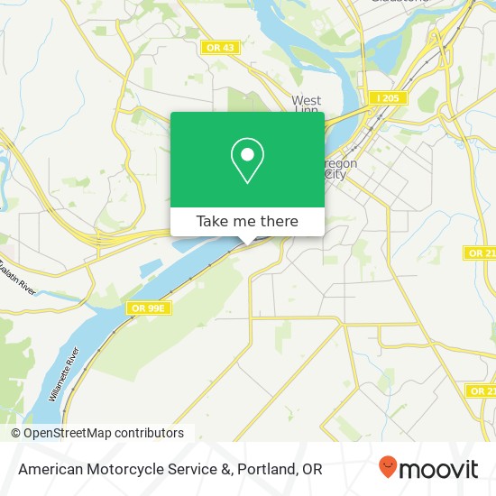 American Motorcycle Service & map