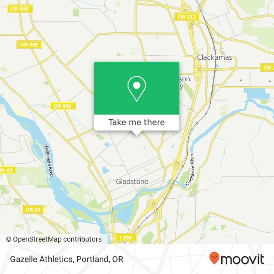 Gazelle Athletics map