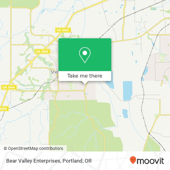 Bear Valley Enterprises map