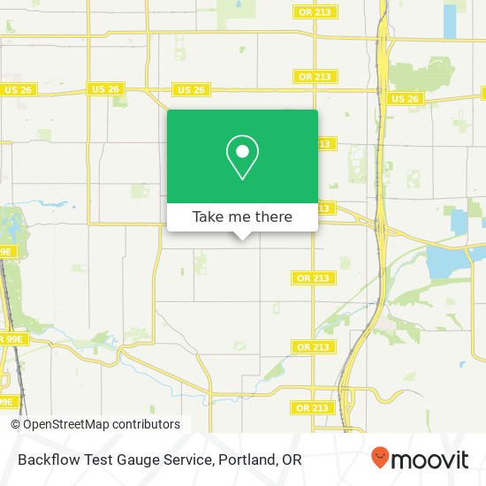 Mapa de Backflow Test Gauge Service
