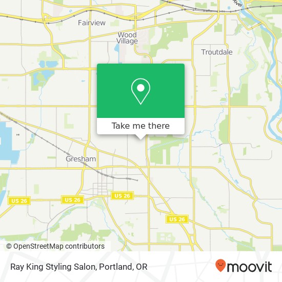 Mapa de Ray King Styling Salon