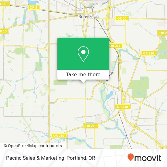 Pacific Sales & Marketing map