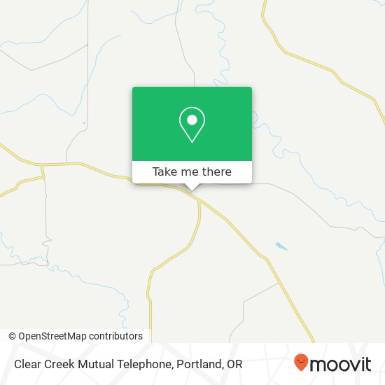 Mapa de Clear Creek Mutual Telephone