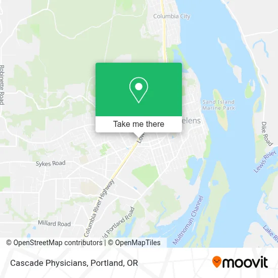 Cascade Physicians map