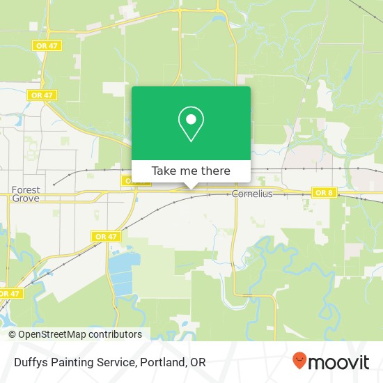 Duffys Painting Service map