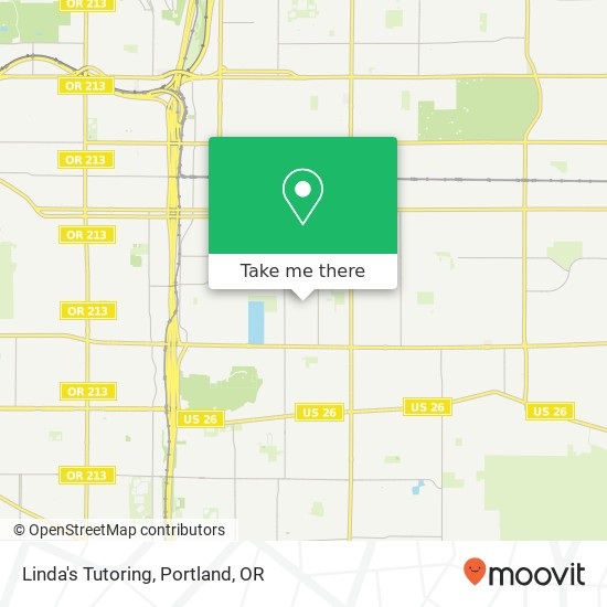 Linda's Tutoring map