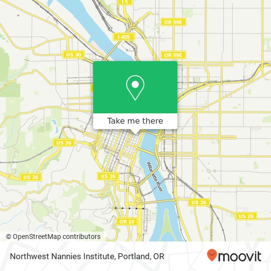 Northwest Nannies Institute map