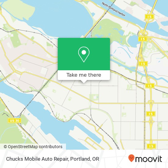 Mapa de Chucks Mobile Auto Repair
