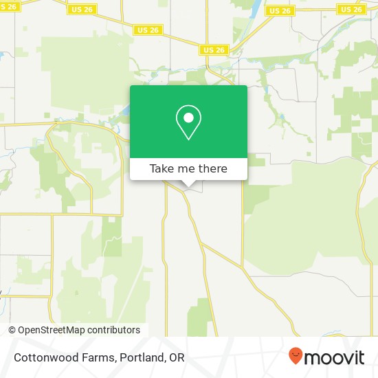 Mapa de Cottonwood Farms