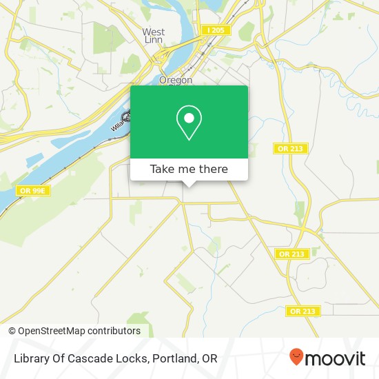 Mapa de Library Of Cascade Locks