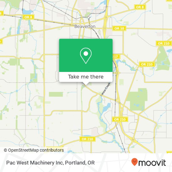 Pac West Machinery Inc map