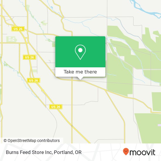 Mapa de Burns Feed Store Inc