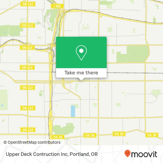 Upper Deck Contruction Inc map