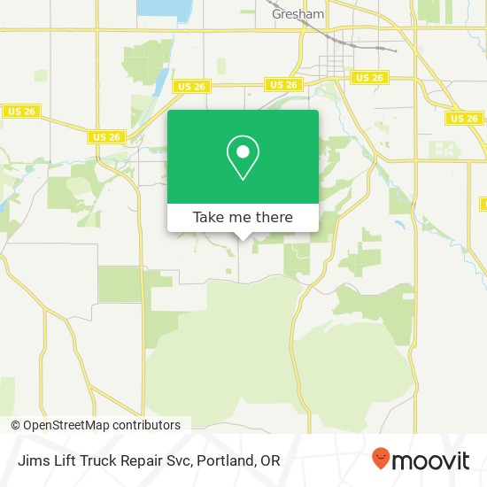 Mapa de Jims Lift Truck Repair Svc