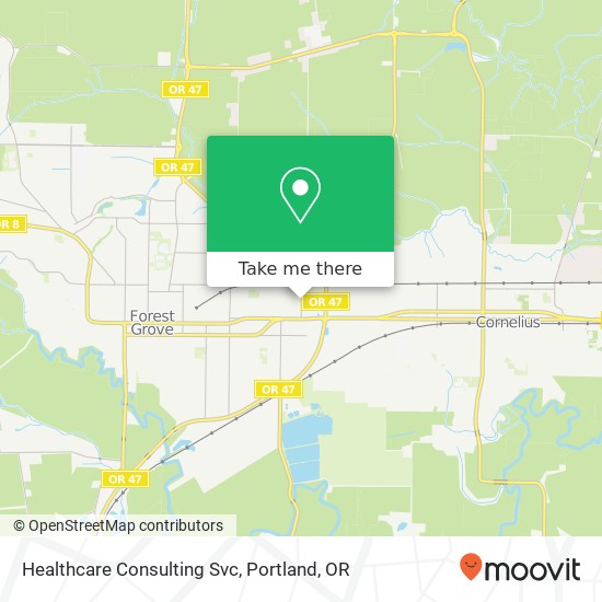 Healthcare Consulting Svc map