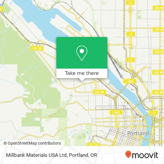 Millbank Materials USA Ltd map