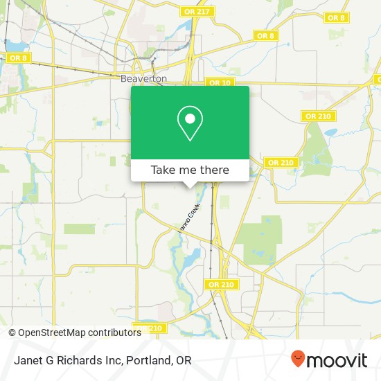 Mapa de Janet G Richards Inc