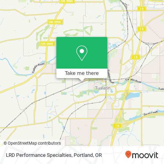 LRD Performance Specialties map