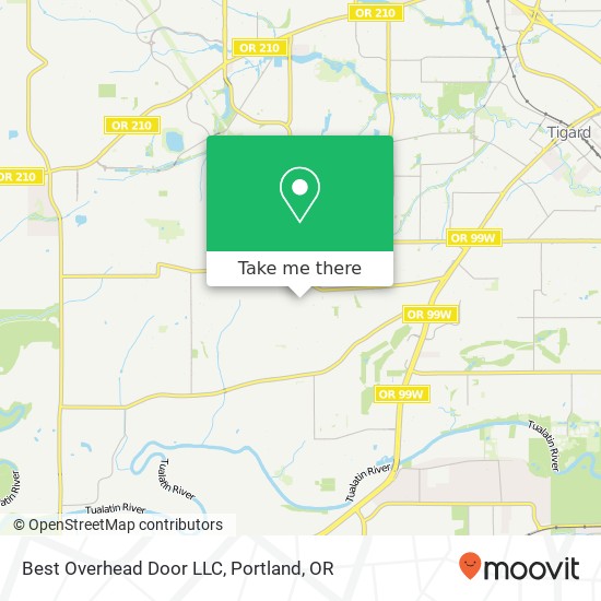 Mapa de Best Overhead Door LLC