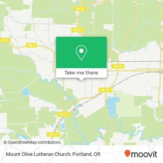 Mount Olive Lutheran Church map