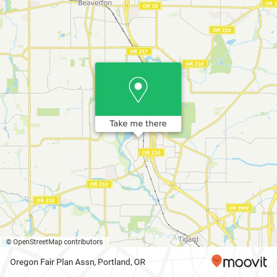 Mapa de Oregon Fair Plan Assn