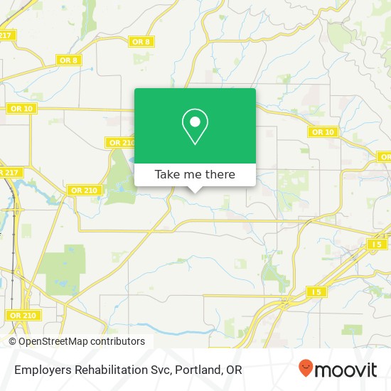 Employers Rehabilitation Svc map