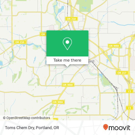 Mapa de Toms Chem Dry