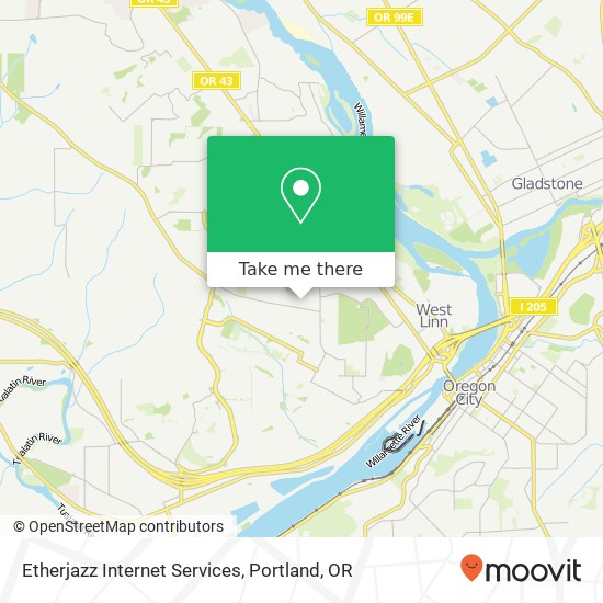 Mapa de Etherjazz Internet Services