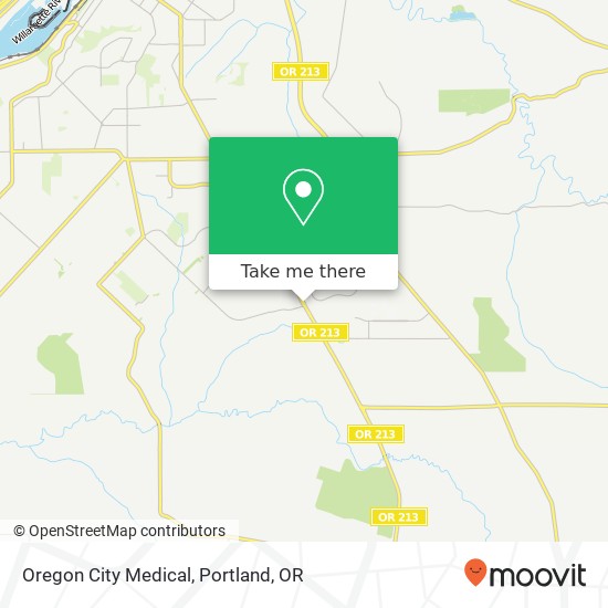 Oregon City Medical map