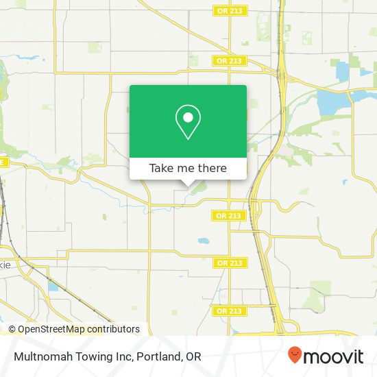 Mapa de Multnomah Towing Inc