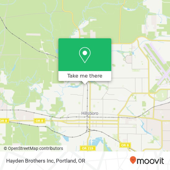 Hayden Brothers Inc map