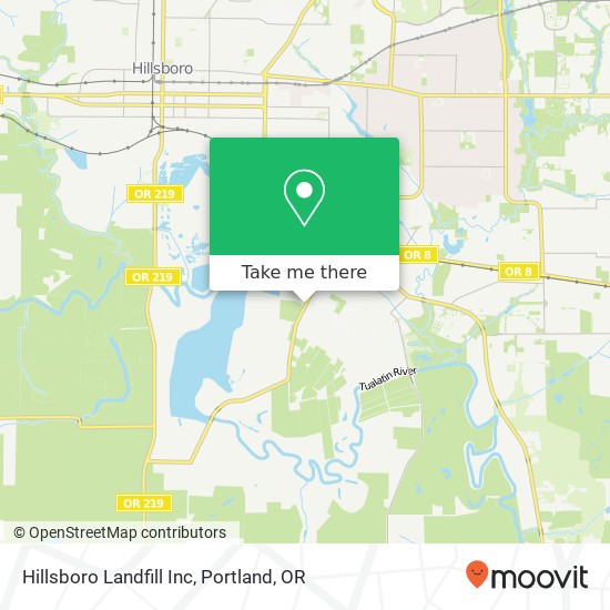 Mapa de Hillsboro Landfill Inc