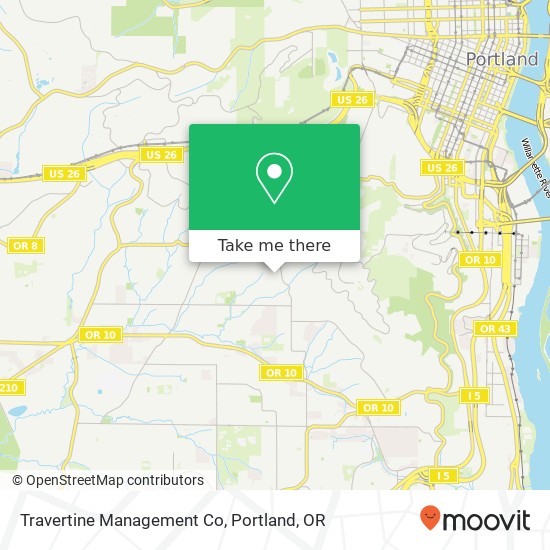 Mapa de Travertine Management Co
