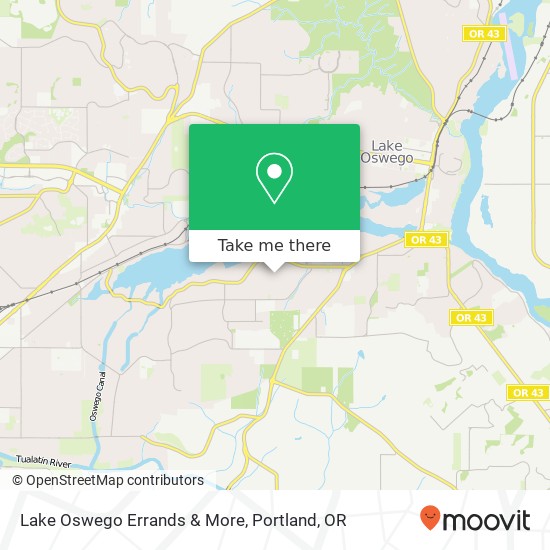 Lake Oswego Errands & More map