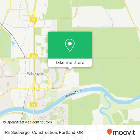 Mapa de RE Seeberger Construction
