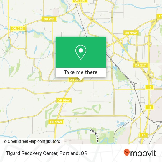 Mapa de Tigard Recovery Center