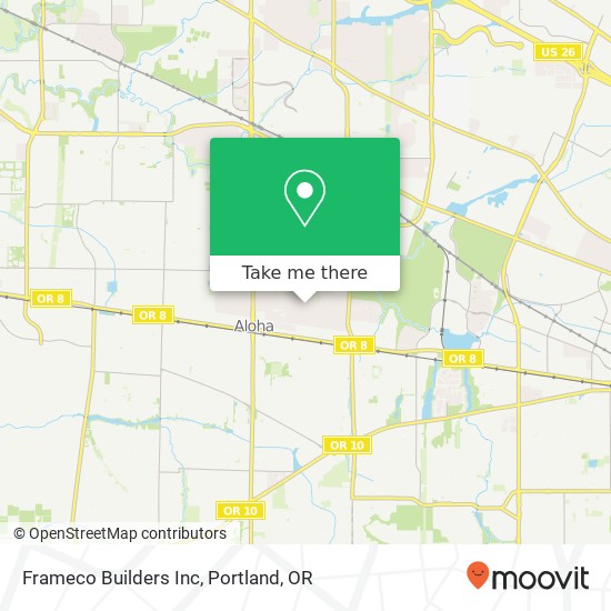 Frameco Builders Inc map