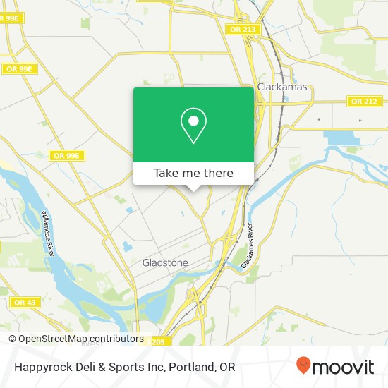 Happyrock Deli & Sports Inc map