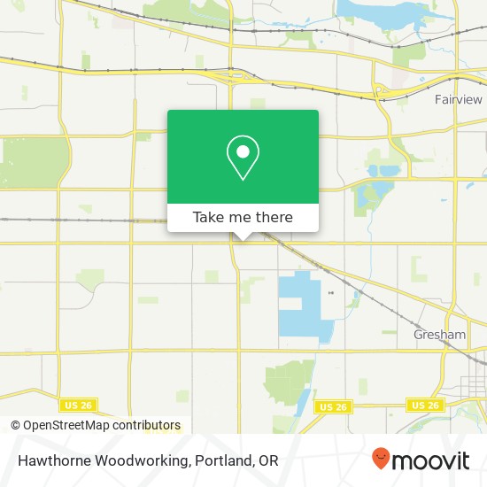 Hawthorne Woodworking map