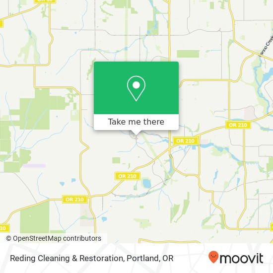 Reding Cleaning & Restoration map