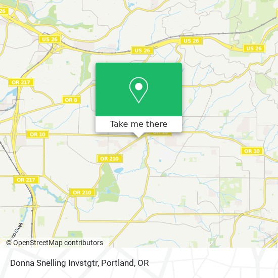 Mapa de Donna Snelling Invstgtr