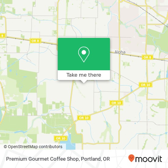 Mapa de Premium Gourmet Coffee Shop