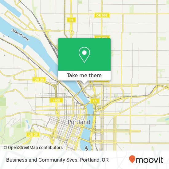 Business and Community Svcs map