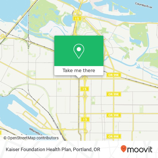 Mapa de Kaiser Foundation Health Plan